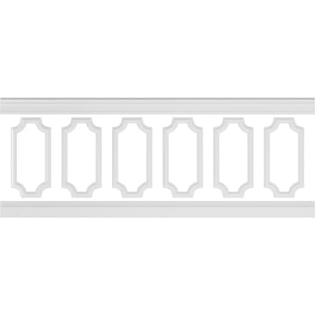 Ekena Millwork 94 1/2"L (Adjustable 36"H to 40"H) Ashford Scalloped Panel Traditional Wainscot Paneling Kit WPKUSC031P036